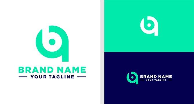 QB LOGO MONOGRAM LOWERCASE EDITABLE