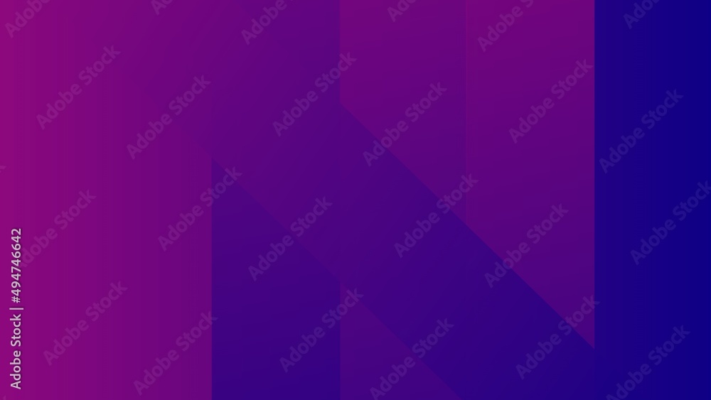 Wall mural modern simple abstract with square geometric background in the blend of dark blue and pink color gra
