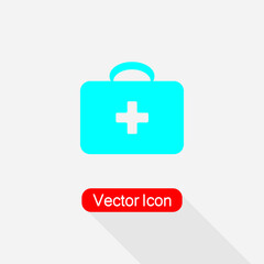 Fototapeta premium Medical Bag Icon,Medical Kit Icon Vector Illustration Eps10