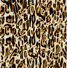 Jaguar, leopard, cheetah skin wild cat seamless repeat texture