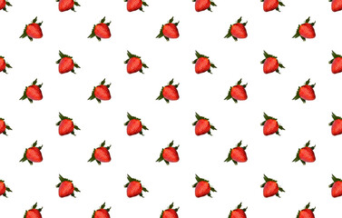 seamless pattern with strawberry