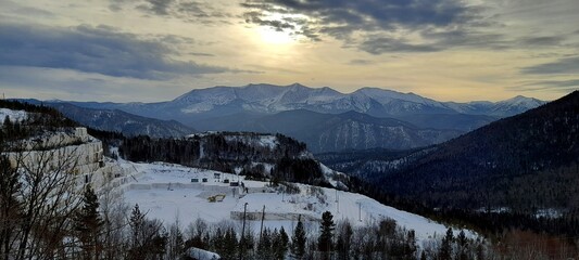 panorama of the mountains