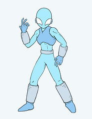 Hero illustration design