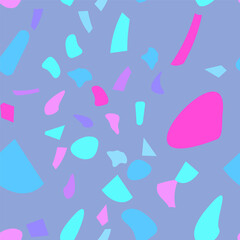 Terrazzo flooring vector seamless pattern. Vintage style.