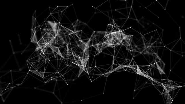 network, collegamenti, forma astratta