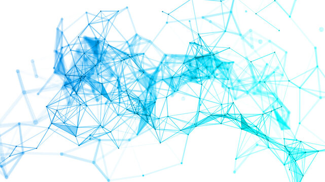 network, collegamenti, forma astratta