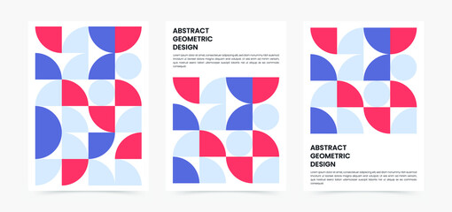 Geometry minimalistic artwork cover with shape and figure. Abstract pattern design style for cover, web banner, landing page, business presentation, branding, packaging, wallpaper