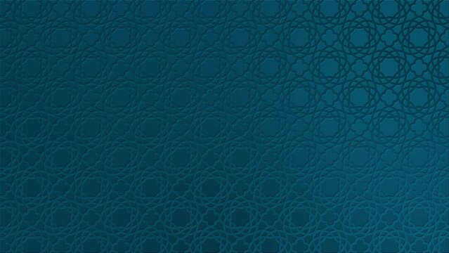 Animated traditional Turkish blue ornament loopable background. Great for creating a festive Ramadan mood in your videos. 4K