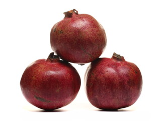 Pomegranate isolated on white background  