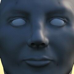 portrait of a child 3d