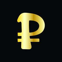 hand drawn gold russian rumble symbol doodle illustration for stickers banner poster etc