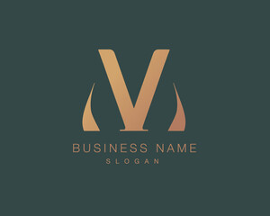 Luxury Letter logo design template elements - vector sign. Letter logo for business card and corporate identity set.