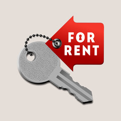 Rental Logo, template design. 