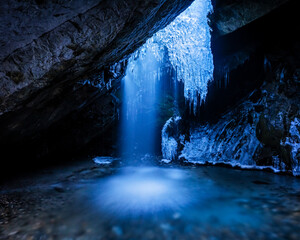 frozen waterfall