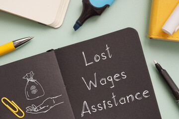 Lost Wages Assistance is shown on the photo using the text