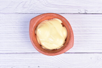 Mix of exotic and colorful sauces, spicy tropical flavors of the Colombian Pacific