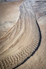 Fotobehang Cappuccino zand op het strand