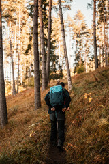 Hiking Demenovska hora from demenovka walley , very popular hiking destination in Low Tatras...