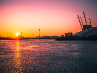Fototapeta premium sunset in the harbor