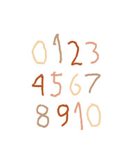 Kids Room Decoration. Cute hand drawn nursery wall art. Vector illustration nursery for baby showers, room decoration, greeting card.