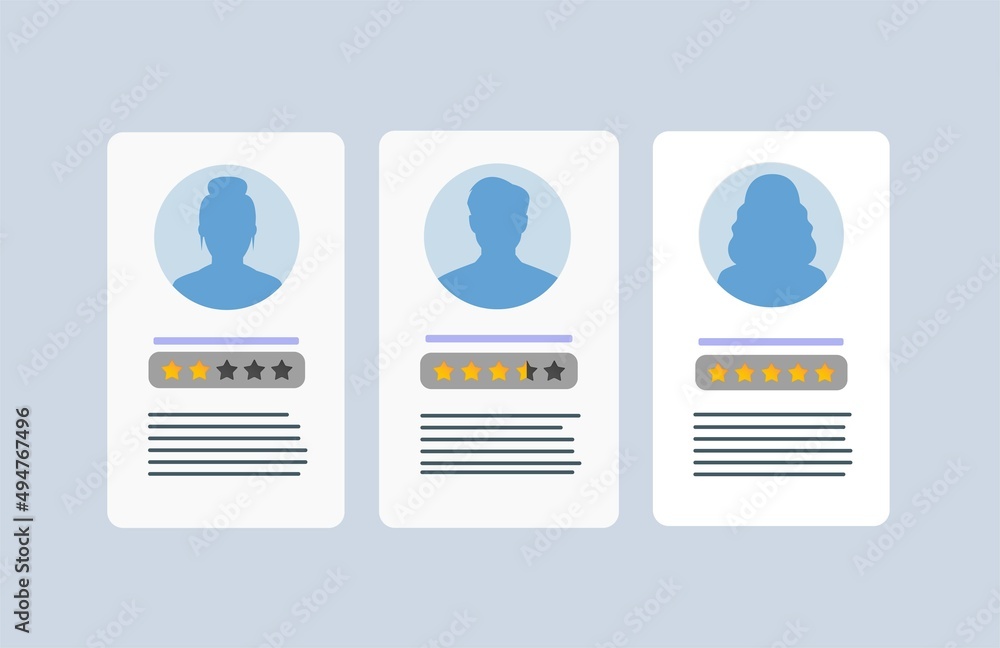 Poster personal info data. user or profile card details symbol, identity document with person photo and tex