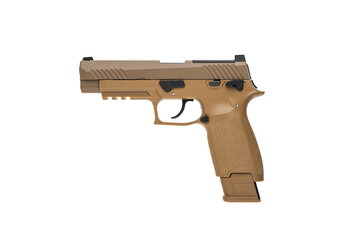 Air gun. Modern pneumatic weapon for air soft, sports and entertainment. A dummy, a copy of a real...