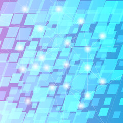 青ピンク系グラデーションのデジタル背景