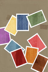 SwatchesIllustration of coloured paint swatches. 