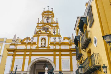 Fototapeta na wymiar Basilica de la Macarena in the Andalusian city of Seville, in Spain. 