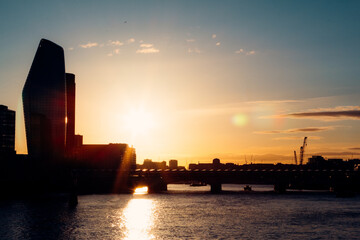 Sunset in London