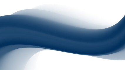 Abstract fluid blue wave. Wavy design element for brochure, poster, web design. Color flow shape on white background.