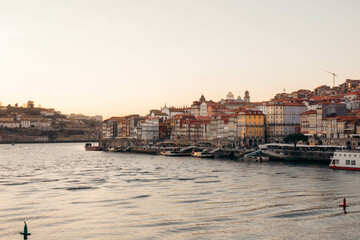 Fototapeta premium Porto Portugal riverside at sunset