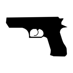 hand gun icon vector design