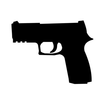 hand gun icon vector design