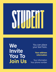 Business card template. Invitation card design. 