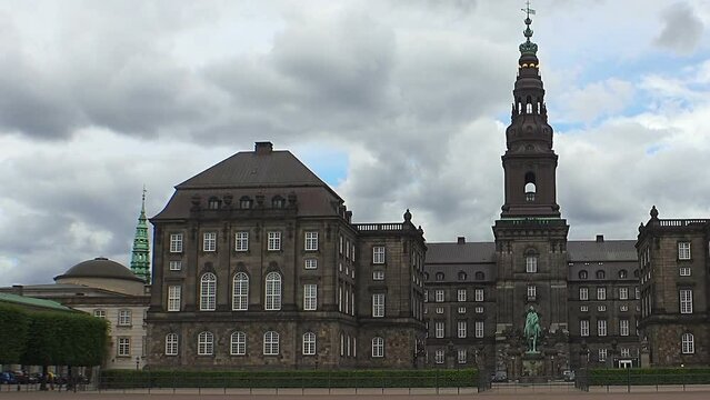 Castle. Royal Palace Christiansborg. Copenhagen. Denmark.