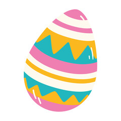 Isolated colored easter egg icon Vector