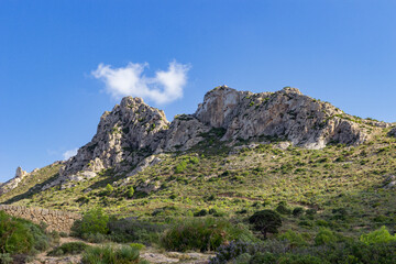 View of Sa Dragonera island in Mallorca (Spain)
