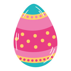 Isolated colored easter egg icon Vector