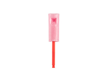 Whistle Lollipop isolated on white background.