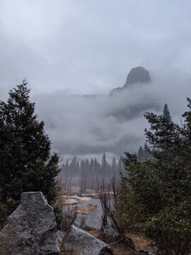 fog in the mountains