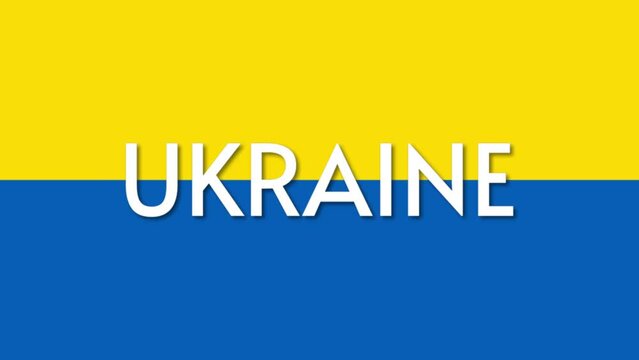 Pray to Ukraine, Ukrainian flag, pice sign. Anti-war banner