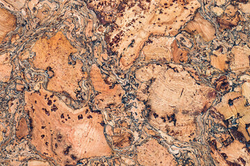 Abstract texture of cork tile for wall decoration