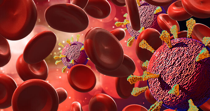 3D medical illustration of Omicron / Delta variant particle based on electron microscopy images. Protein surface spikes on virion Delta, omicron, alpha, beta, gamma, epsilon, eta, iota, kappa, B.1.617