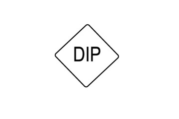 Dip traffic sign