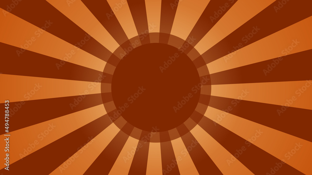 Canvas Prints orange cartoon vortex background with space for text