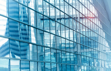 Fototapeta na wymiar Architecture details Modern Building Glass facade Business background