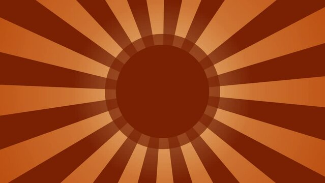 Orange cartoon vortex background with space for text 