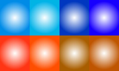 simple and elegant eight color gradient background