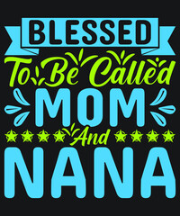 Obraz premium Happy Mother's Day T-shirt Design Vector